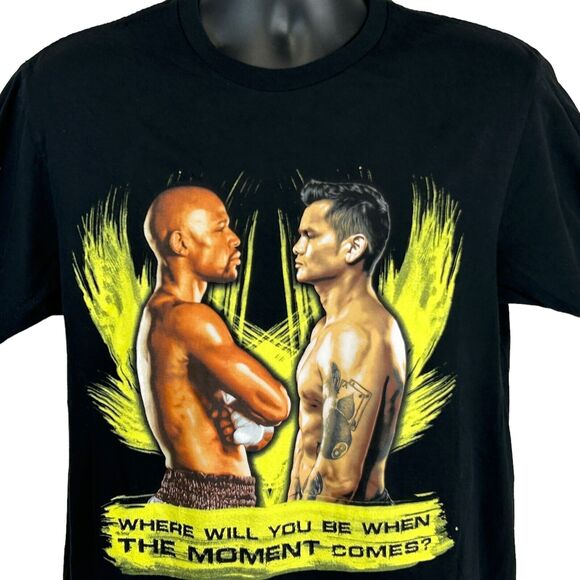 Floyd Mayweather Vs Marcos Maidana T Shirt Mens Medium Boxing Boxer 2014 Black - Picture 1 of 5